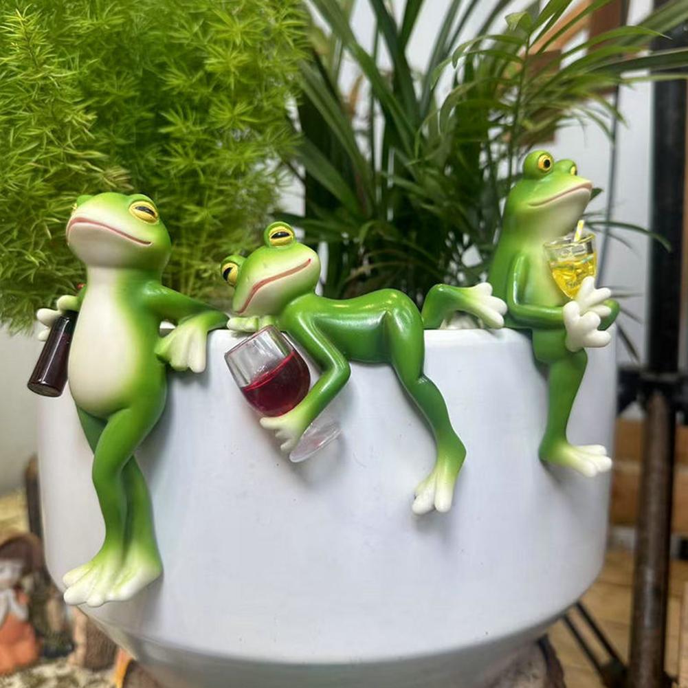 Bonsai Garden With Pond - Resin Frog Statue Bonsai Accessory Interesting