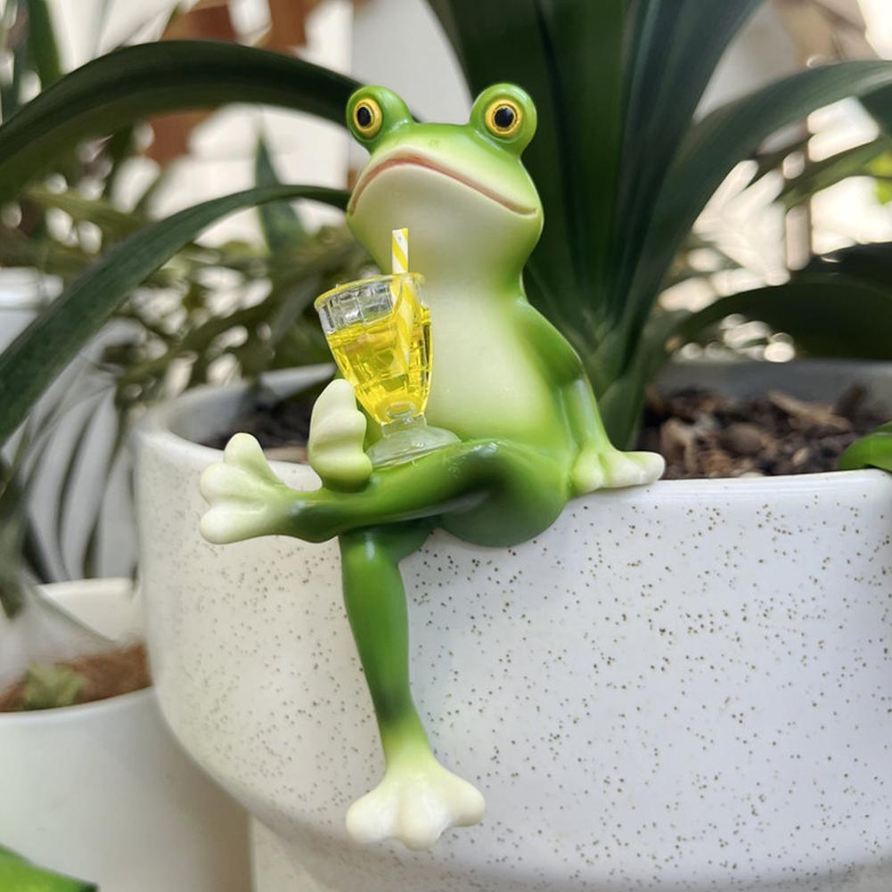 Resin Frog Statue Bonsai Acces - огляд і ціна Bonsai Garden With Pond