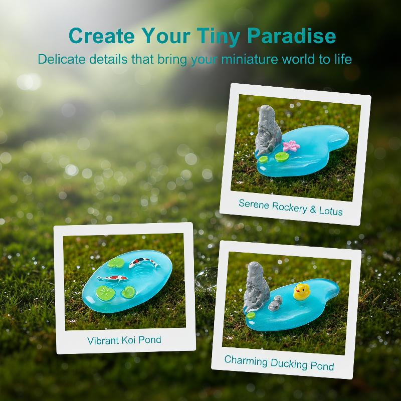 Mini Resin Pond Ornaments With - огляд і ціна Bonsai Garden With Koi Pond