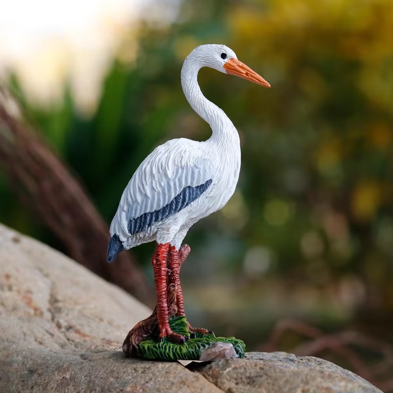 Mini Cute Egret Crane Resin St - огляд і ціна Bonsai Garden With Pond
