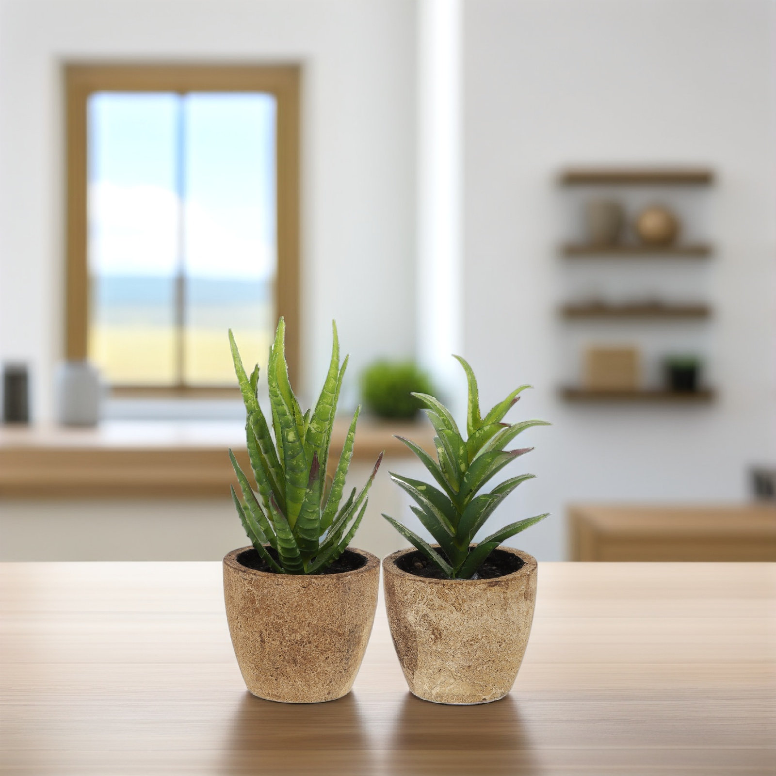 4Pcs Simulation Succulent Bons - огляд і ціна Bonsai Garden And Cafe