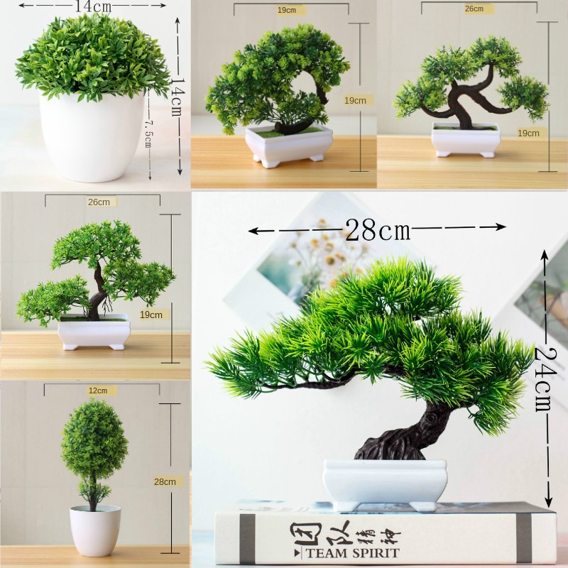New Green Artificial Plants Bo - огляд і ціна Bonsai Garden Sushi